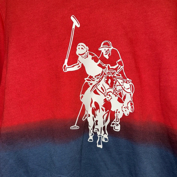 Lot of 2 Youth U.S. Polo Assn. Sweatshirt XXL Red/Navy Ombré 1 NWT 1 NWOT (18) - Picture 6 of 14